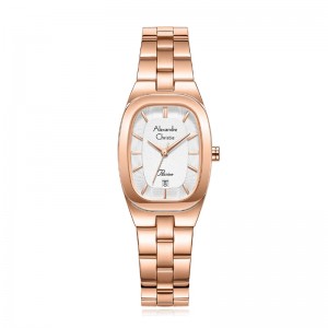 Alexandre Christie AC 2B53 Rosegold White Steel LDBRGSL